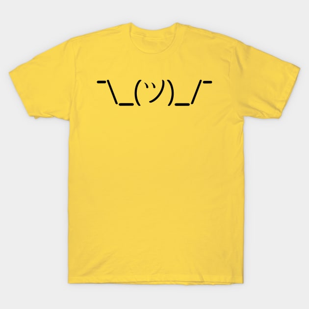 Shrug Stickman T-Shirt by PeppermintClover